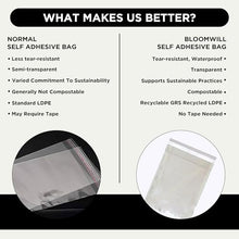 Load image into Gallery viewer, 200 pieces 3"x5" + 2" flap - 100% Recycled Mailer bags