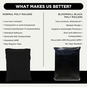 100 pieces Recyclable Poly Mailers Shipping Bags 10"x13